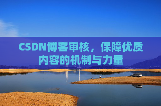 CSDN博客审核，保障优质内容的机制与力量